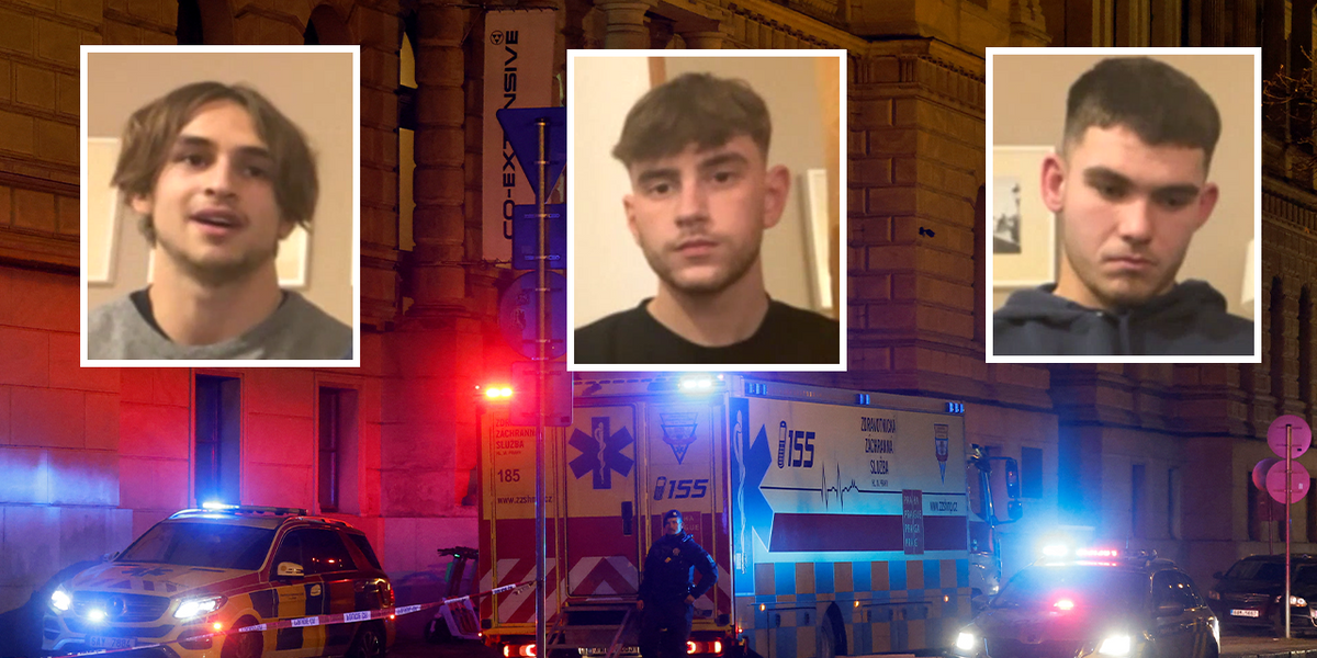 NextImg:Young Britons detail shocking near-miss after witnessing Prague massacre