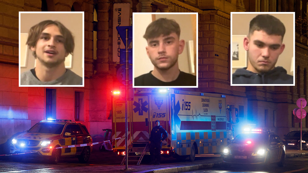 Young Britons recount the shocking scenes in Prague