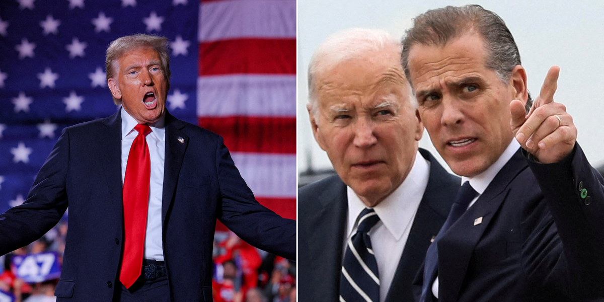 NextImg:Trump fumes over ‘miscarriage of justice’ after Biden pardons son Hunter in surprise U-turn