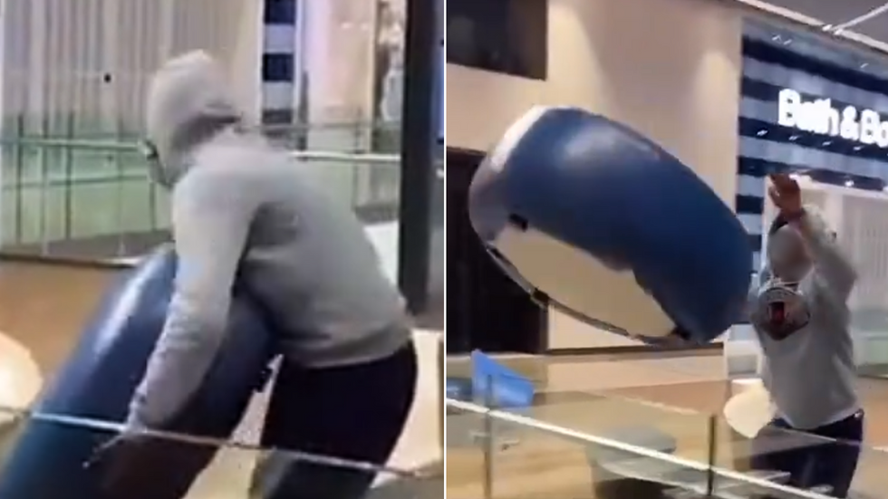 Youth throwing chair in Westfield, Stratford
