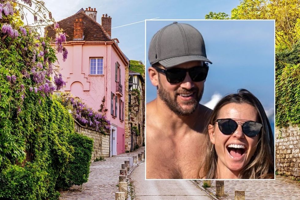 YouTubers and France stock image