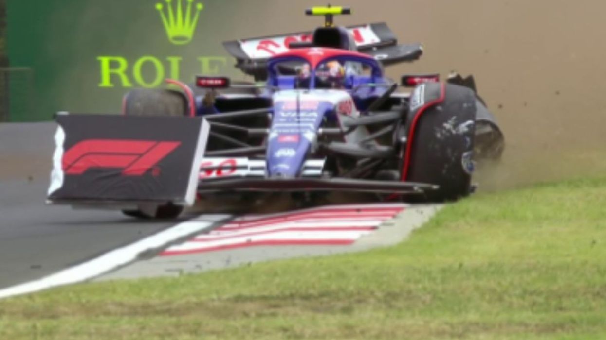 Yuki Tsunoda crashed in qualifying