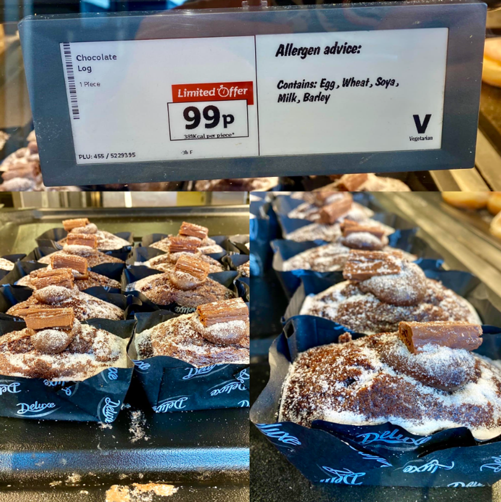 Yule logs Lidl bakery