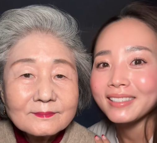 Yuri and grandmother
