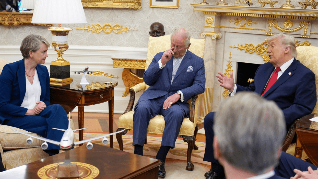 Yvette Cooper, King Charles and Donald Trump