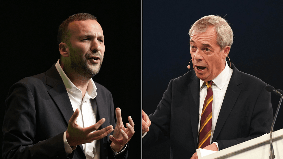 Zack Polanski and Nigel Farage