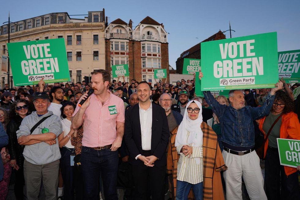 Zack Polanski joined his candidate Rob Yates for a last-minute rally in the heart of Margate