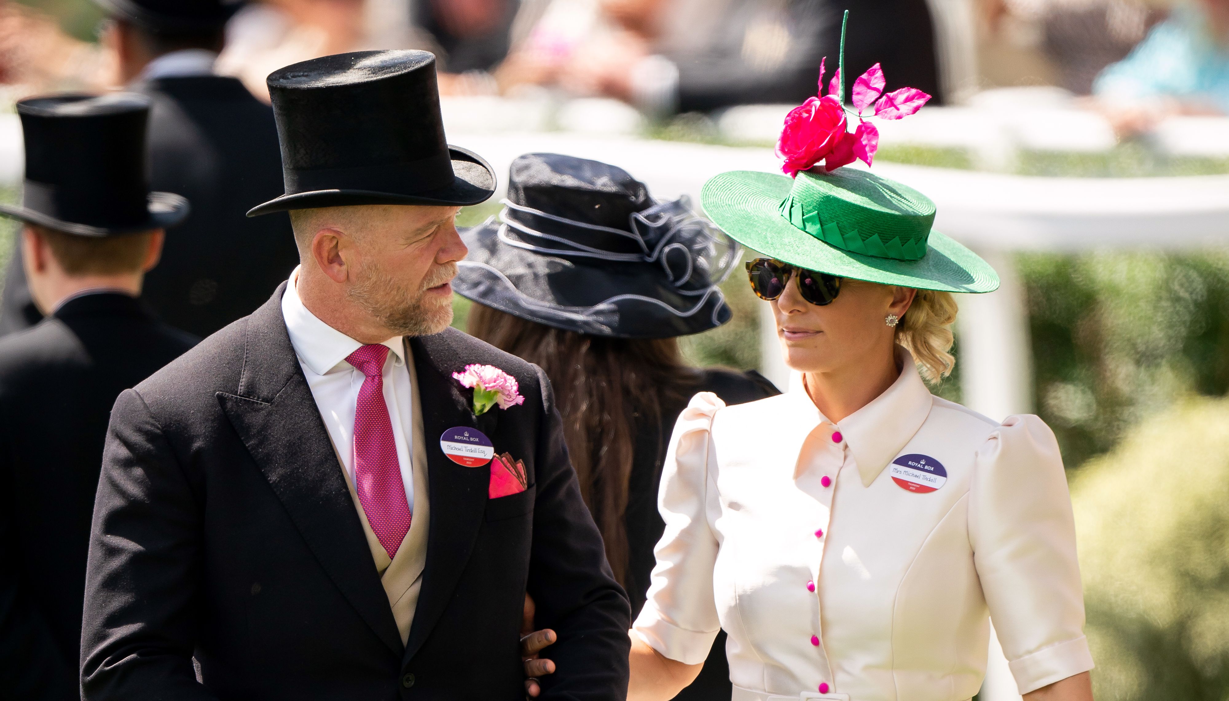 Zara and Mike Tindall during day three of Royal Ascot at Ascot Racecourse. Picture date: Thursday June 16, 2022.