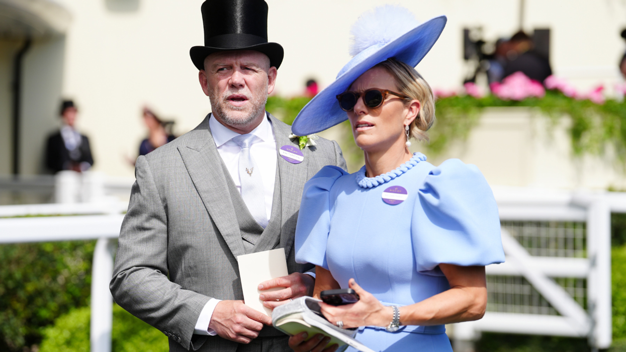 Zara and Mike Tindall (left) during day three of Royal Ascot at Ascot Racecourse