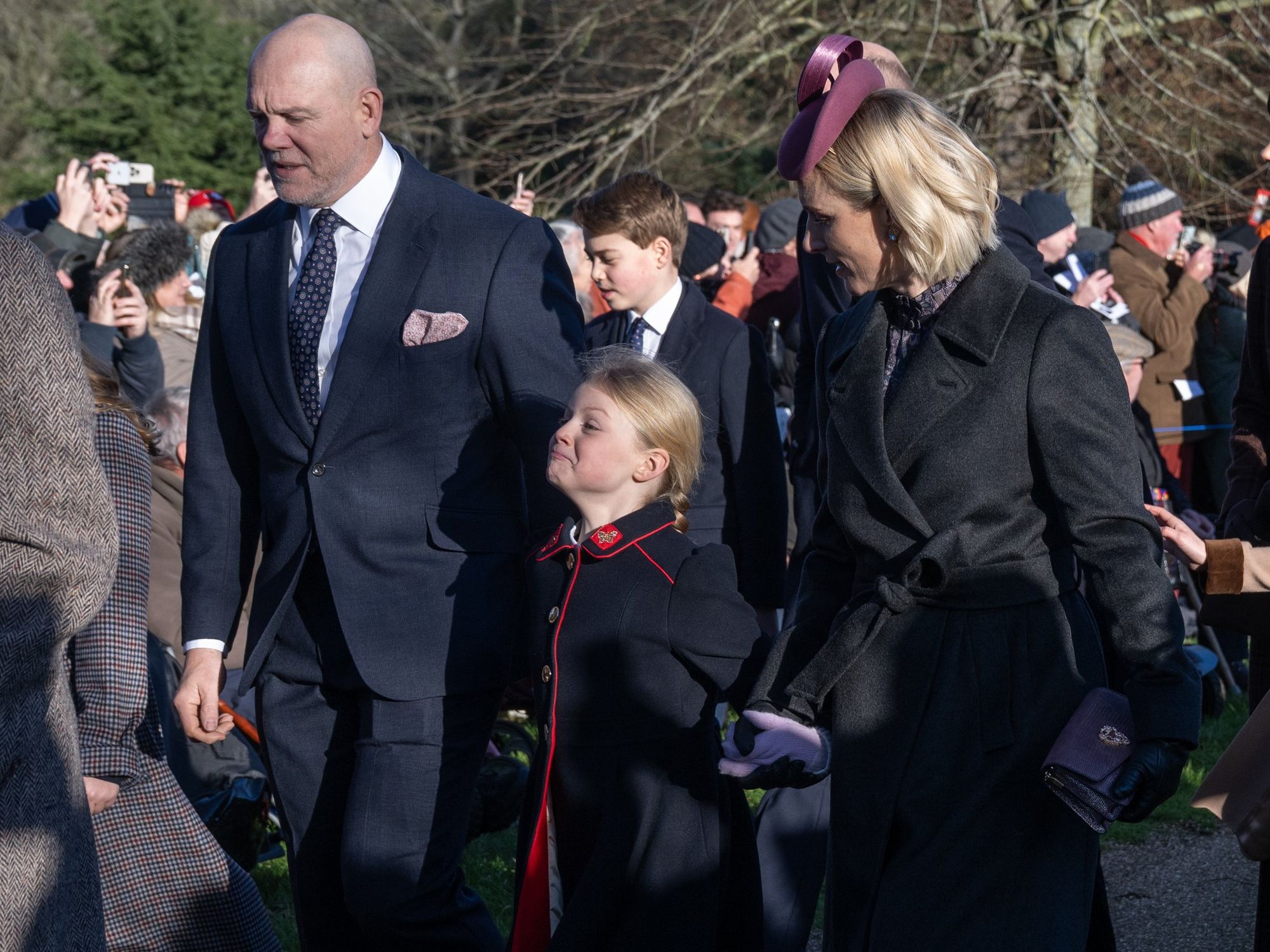 Zara and Mike Tindall make final UK appearance with royals before jetting abroad