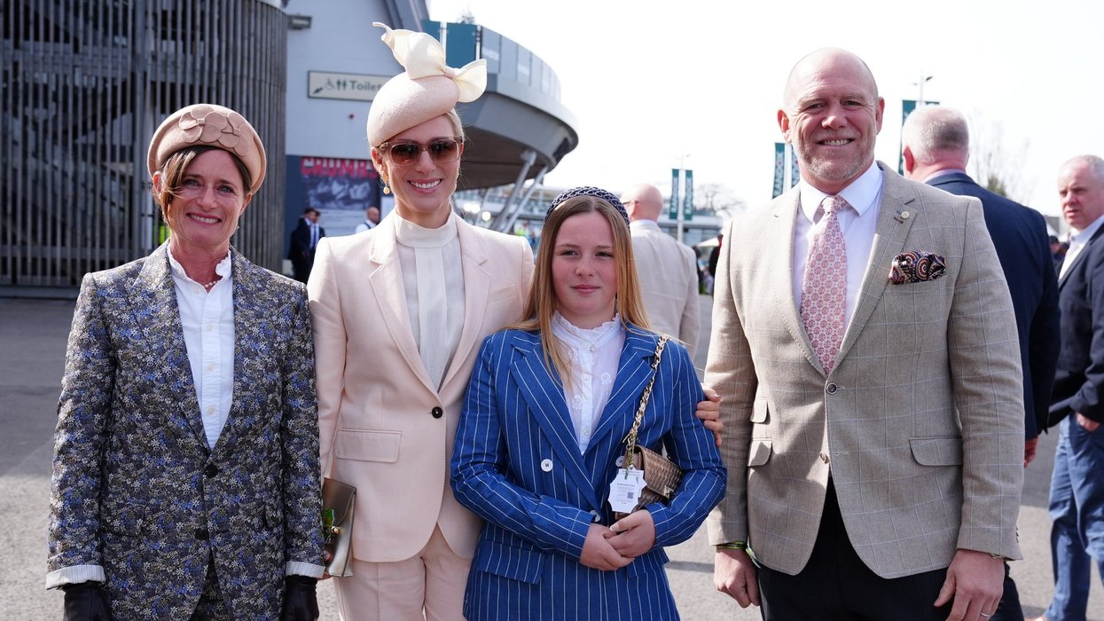Zara, Mike, Mia Tindall