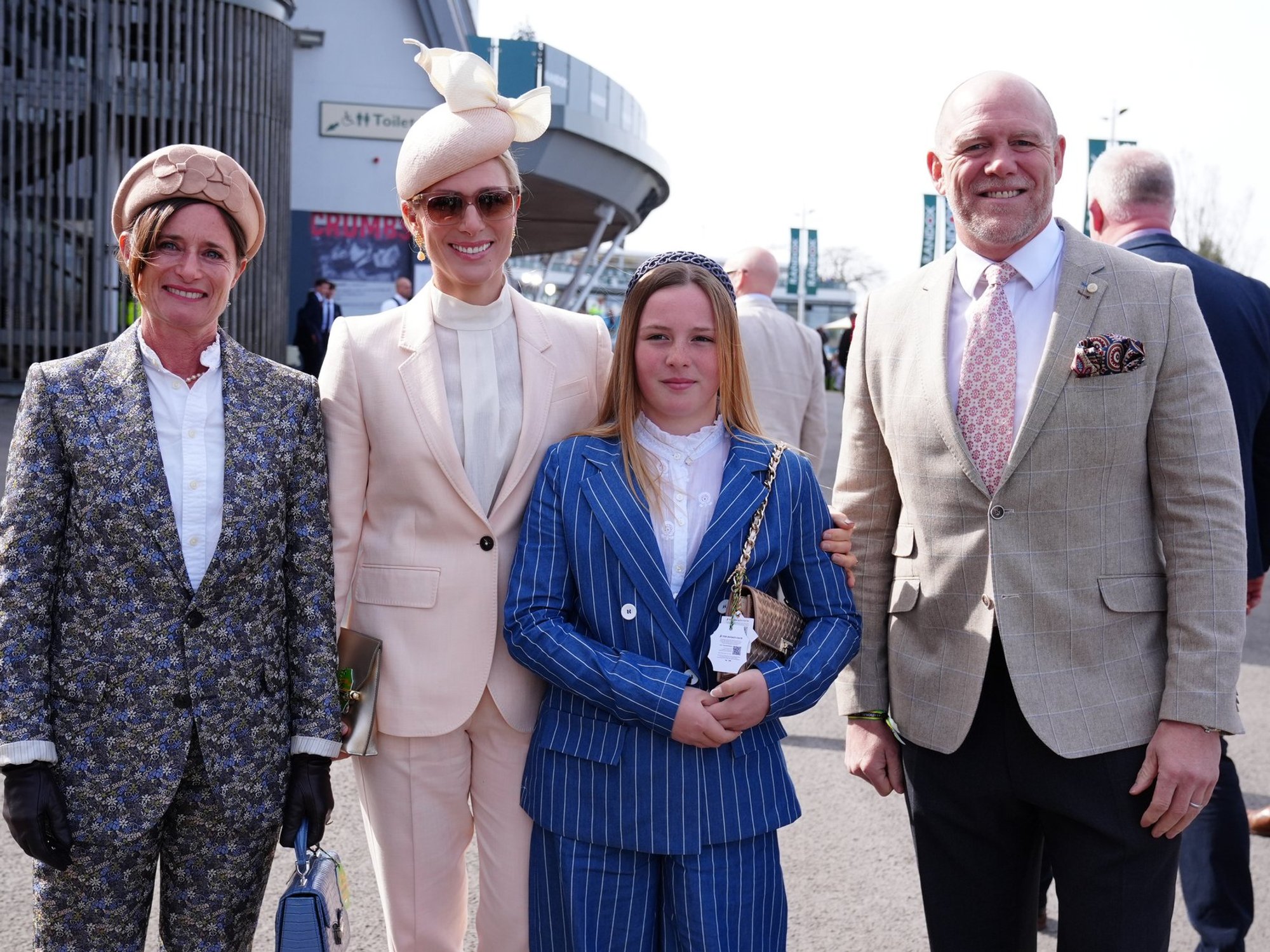 Zara, Mike, Mia Tindall