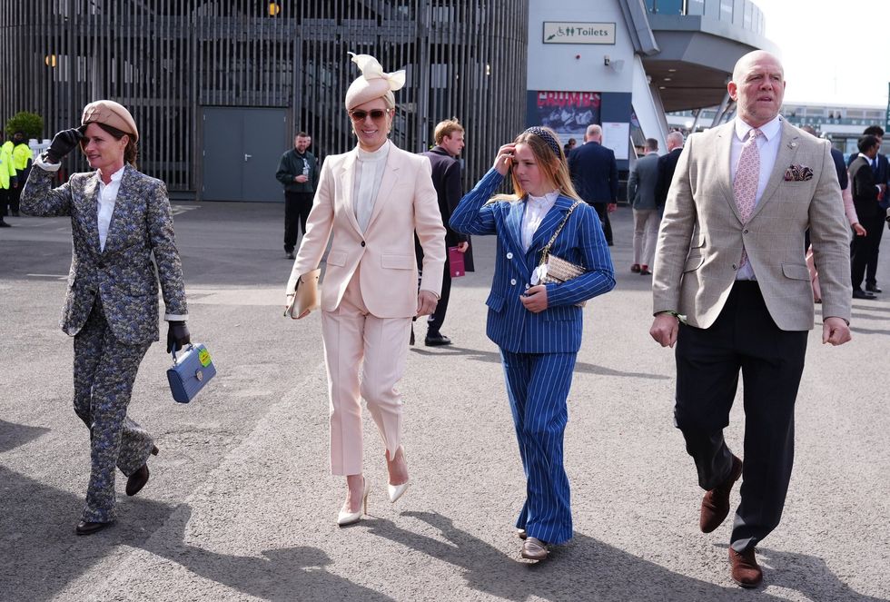 Zara, Mike, Mia Tindall