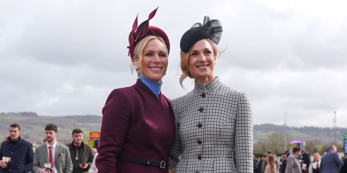 Zara Tindall joins forces with future sister-in-law Harriet Sperling at Cheltenham Zara Tindall joins forces with future sister-in-law Harriet Sperling at Cheltenham
