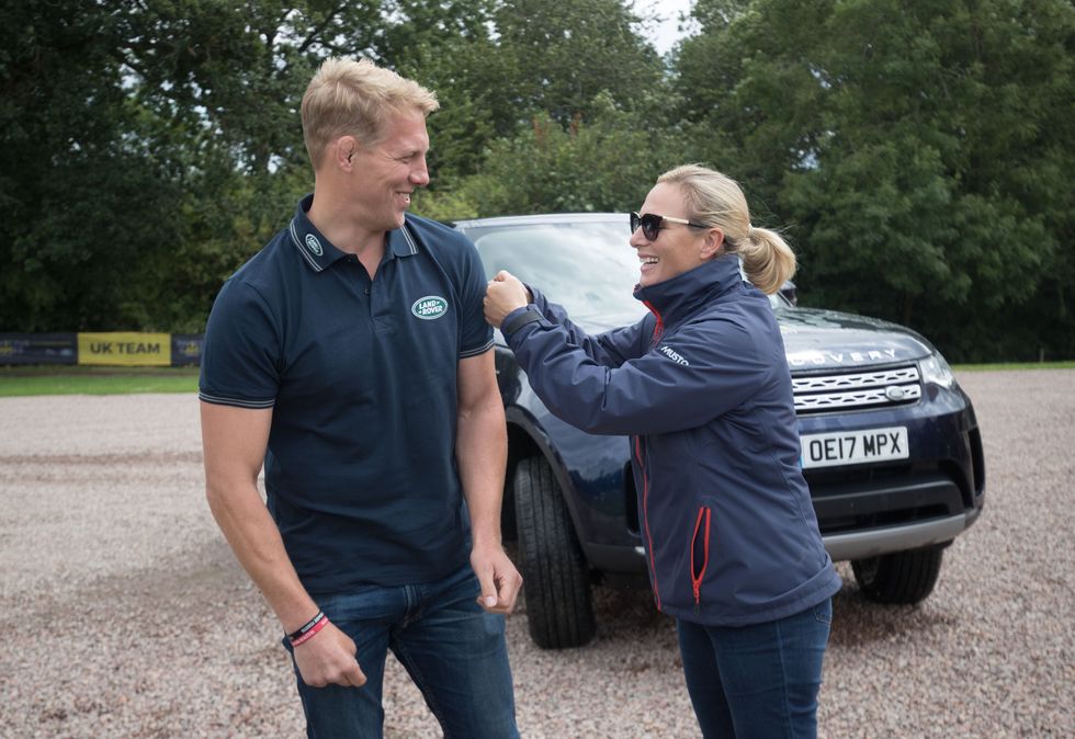 Zara Tindall and Lewis Moody