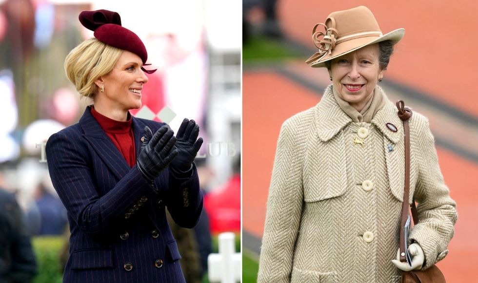 Zara Tindall and Princess Anne