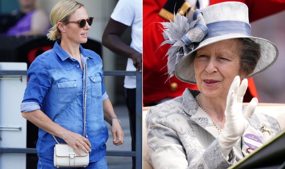 Zara Tindall and Princess Anne