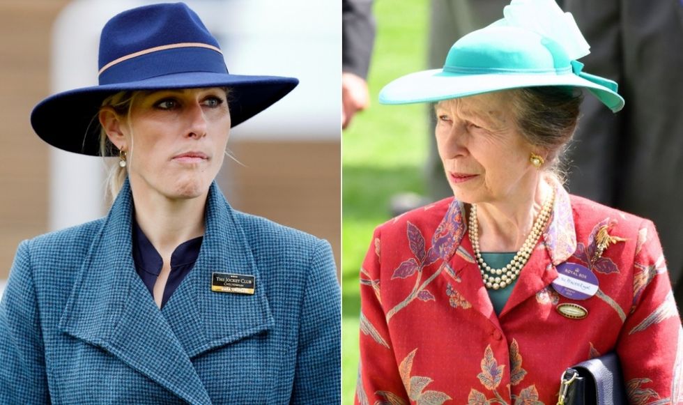 Zara Tindall and Princess Anne