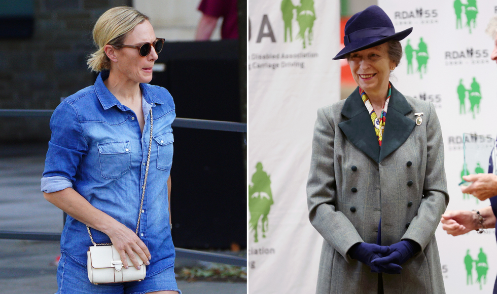 Zara Tindall and Princess Anne