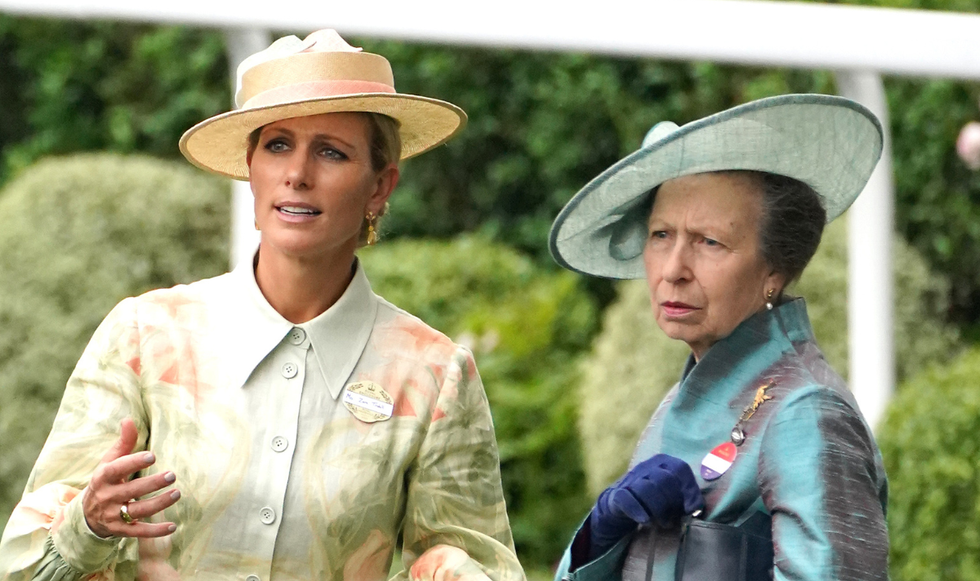 Zara Tindall and Princess Anne