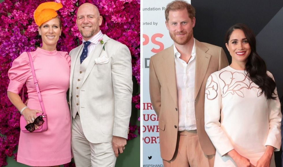 Zara Tindall, Mike Tindall, Prince Harry, Meghan Markle