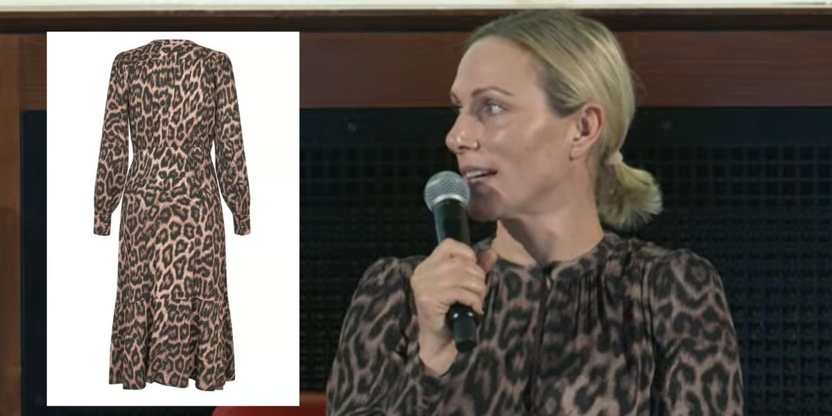 Zara Tindall dons leopard print dress at animal conference alongside Princess Anne Zara Tindall dons leopard print dress at animal conference alongside Princess Anne