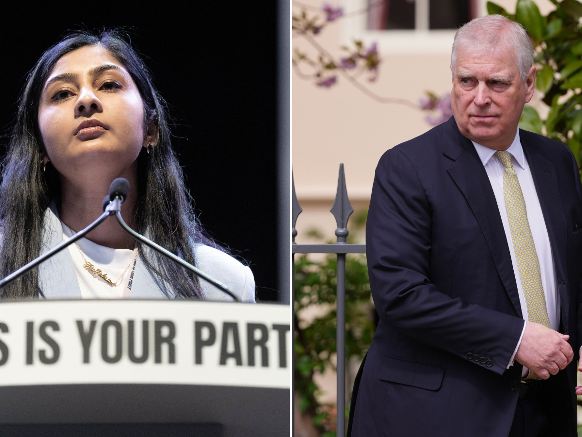 Zarah Sultana, Andrew Mountbatten-Windsor