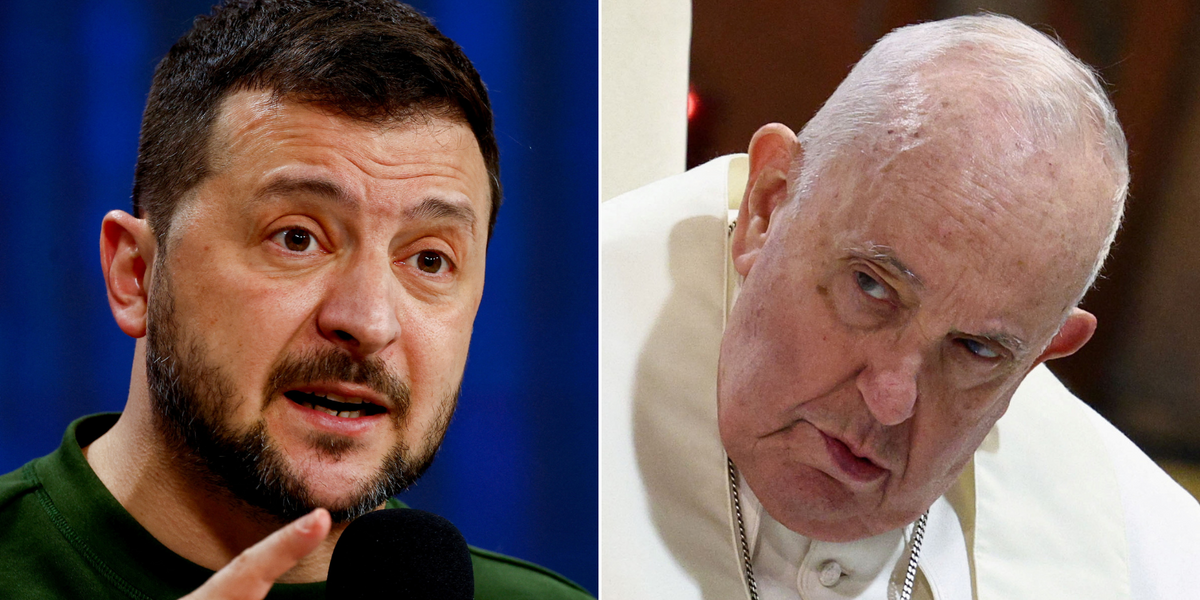 NextImg:Ukraine slams Pope for urging country to raise 'white flag' with Russia