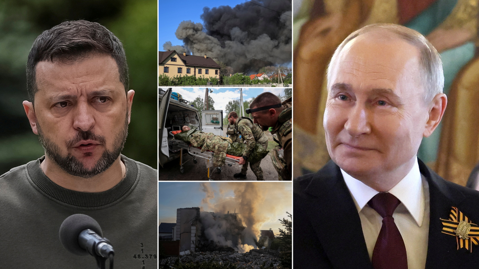 Zelensky/Kharkiv damage/Putin