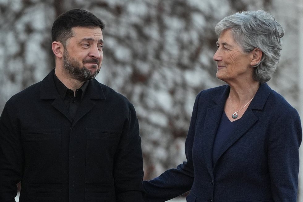 Zelensky meeting Ireland's President Catherine Connolly