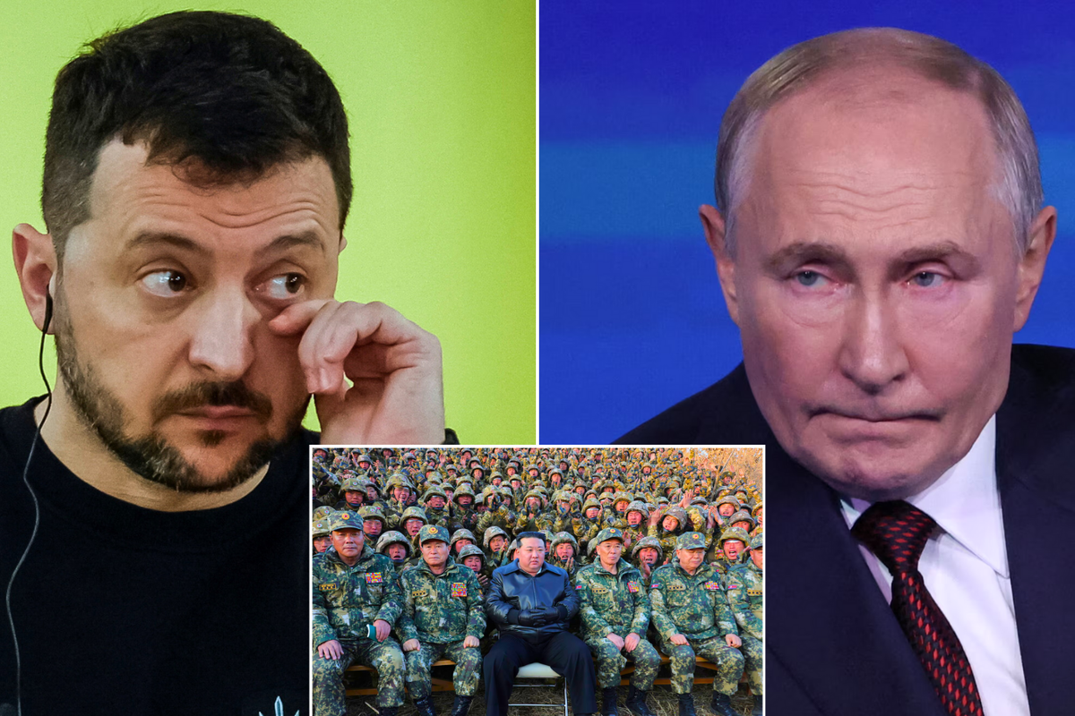 Zelensky/North Korean troops and Kim Jong Un/Putin