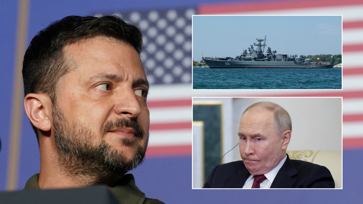 Zelensky/Russian patrol ship/Putin