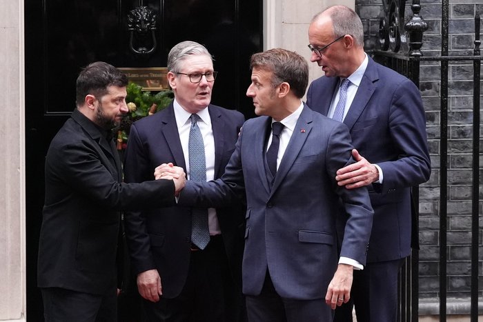 Zelensky, Starmer, Merz and Macron