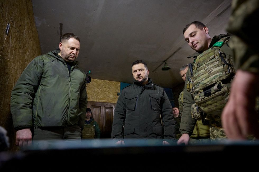 Zelenskyy on the front line