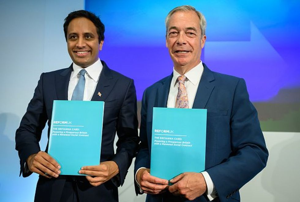 Zia Yusuf and Nigel Farage