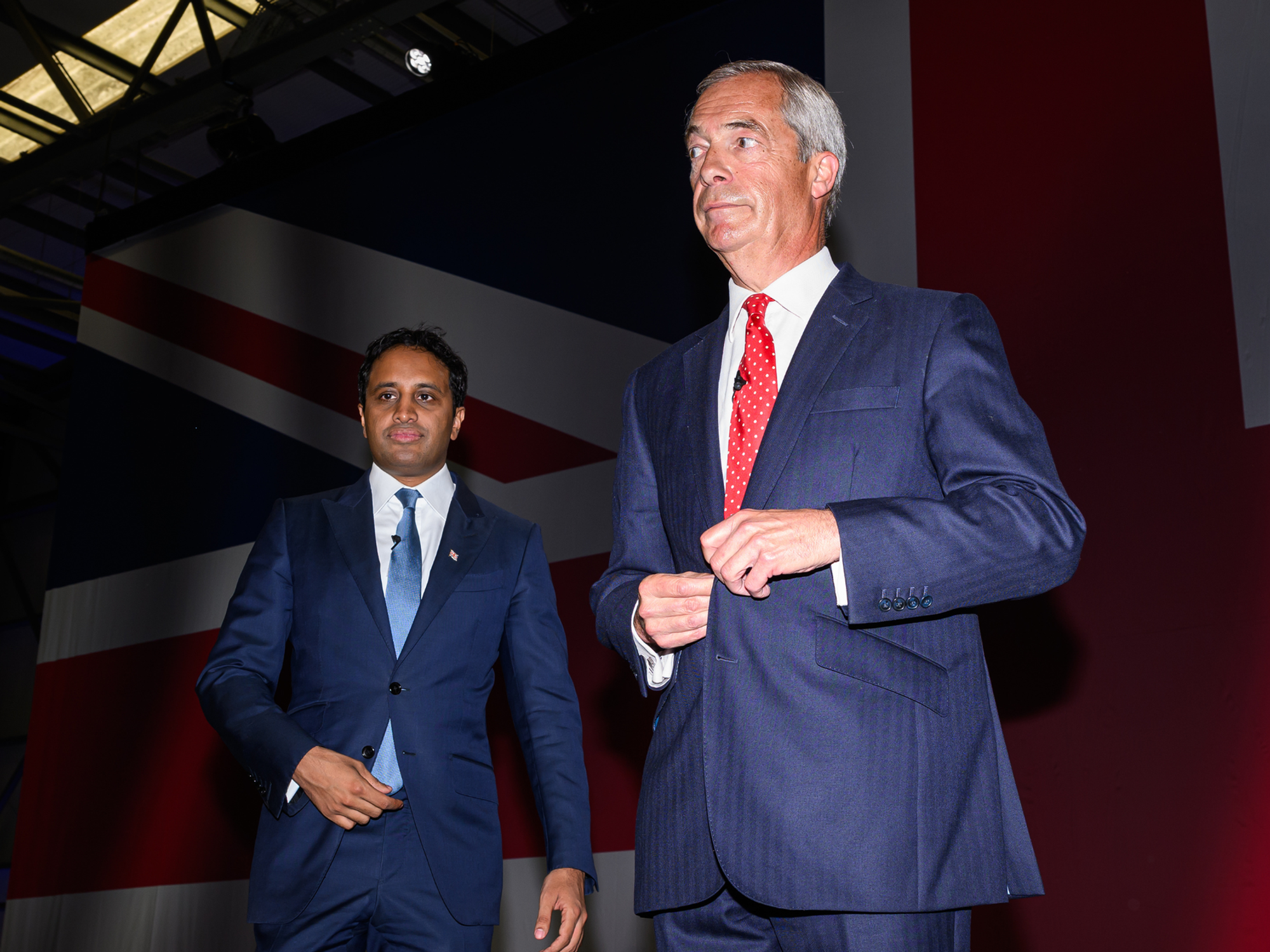 Zia Yusuf and Nigel Farage