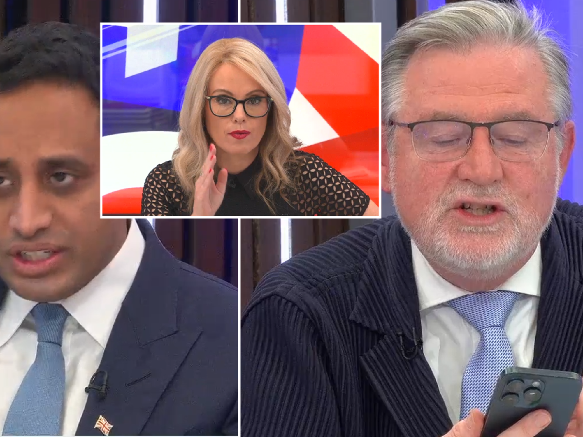 Zia Yusuf, Michelle Dewberry and Barry Gardiner