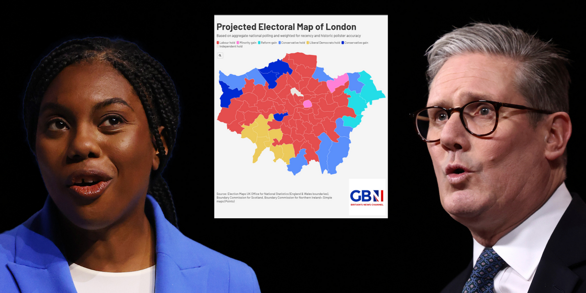 NextImg:MAPPED: Labour LOSING London to Tories and Reform as report shows 585,000 illegal migrants in capital