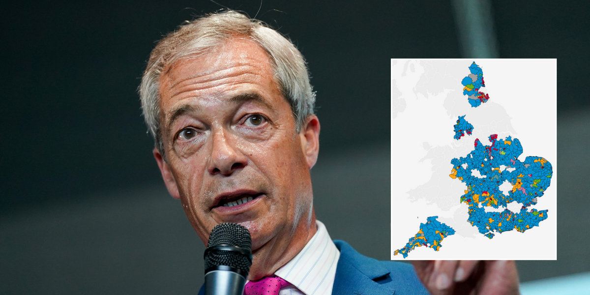 NextImg:Reform UK’s 'huge potential' laid bare in map of 2025 elections - hundreds due in 'fertile' Farage territory
