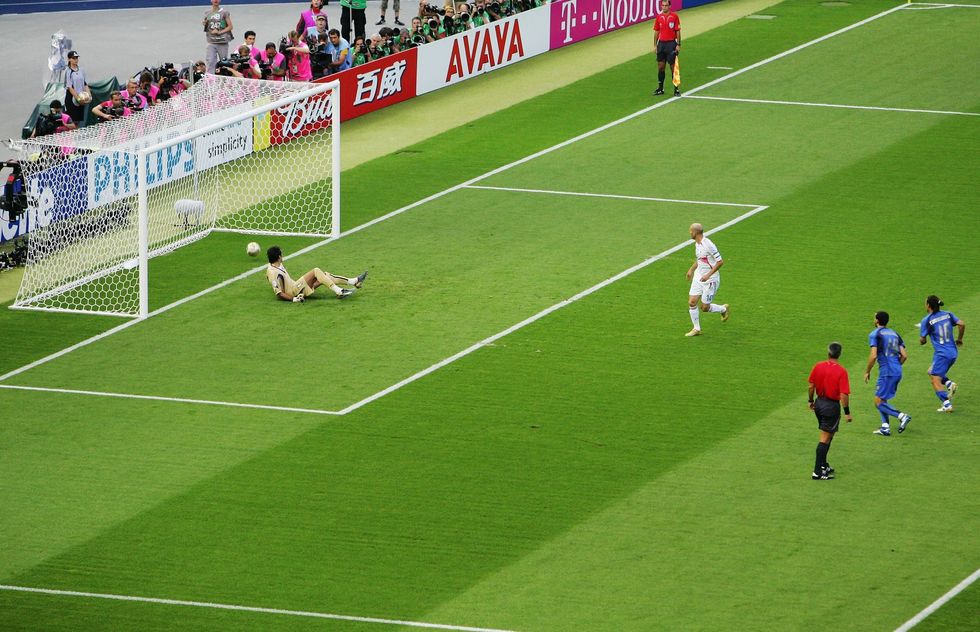 Zinedine Zidane had put France ahead against Italy in the 2006 World Cup final before his moment of madness
