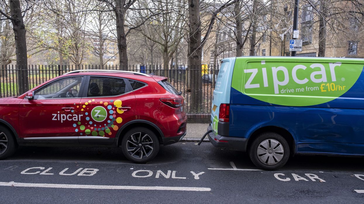Zipcar vehicles parked in London