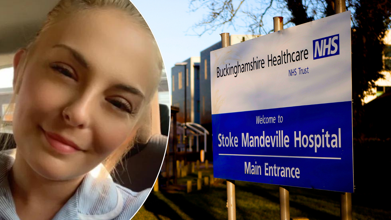 Zoe Bell/Stoke Mandeville Hospital sign