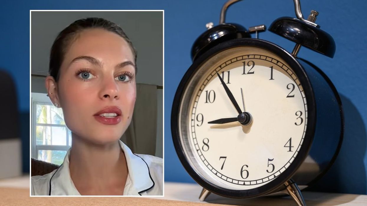 Zoe headshot and alarm clock