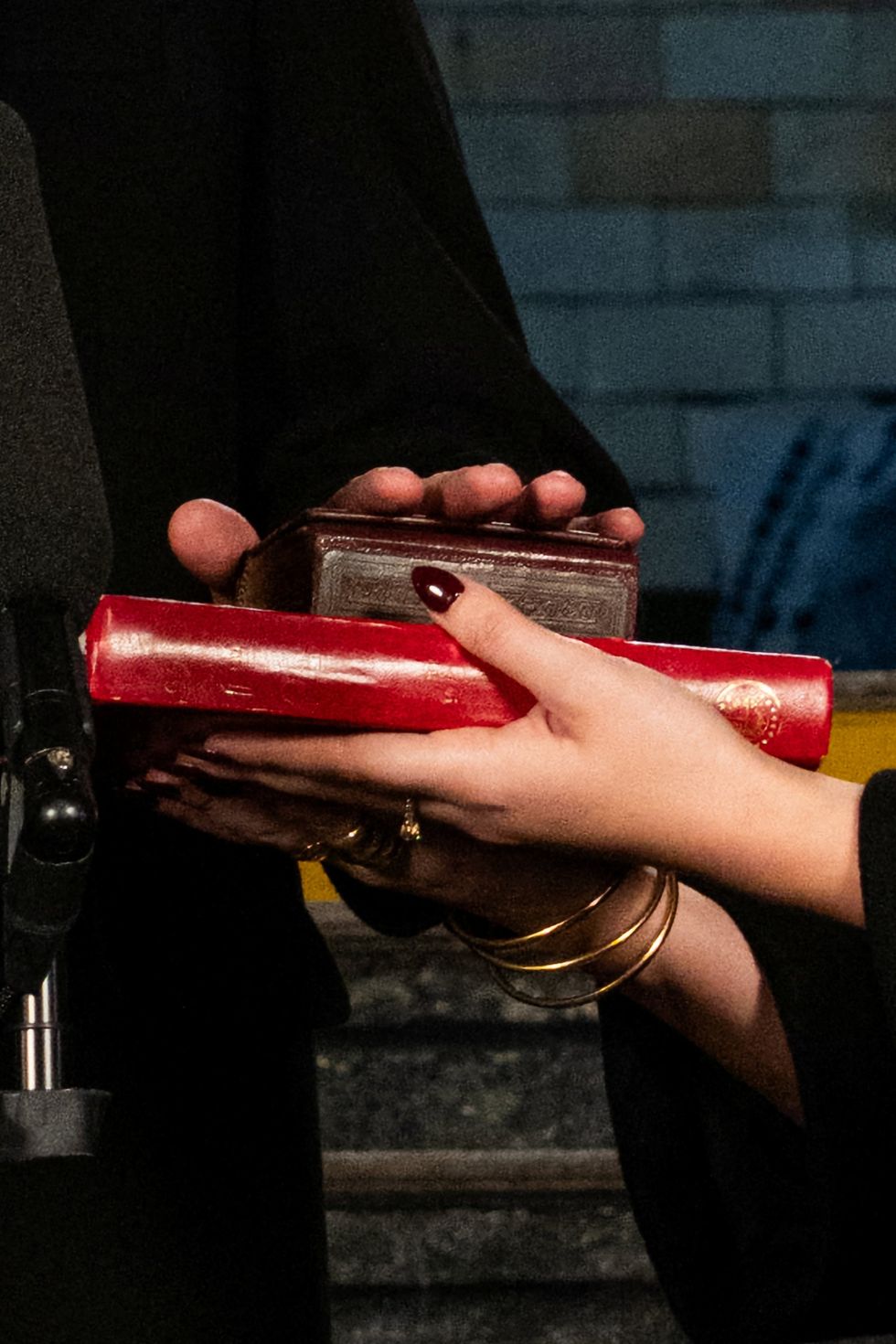 Zohran Mamdani hand on Koran